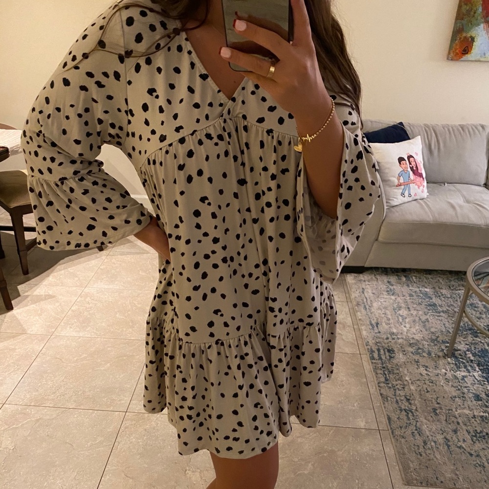 Polka dotted dress